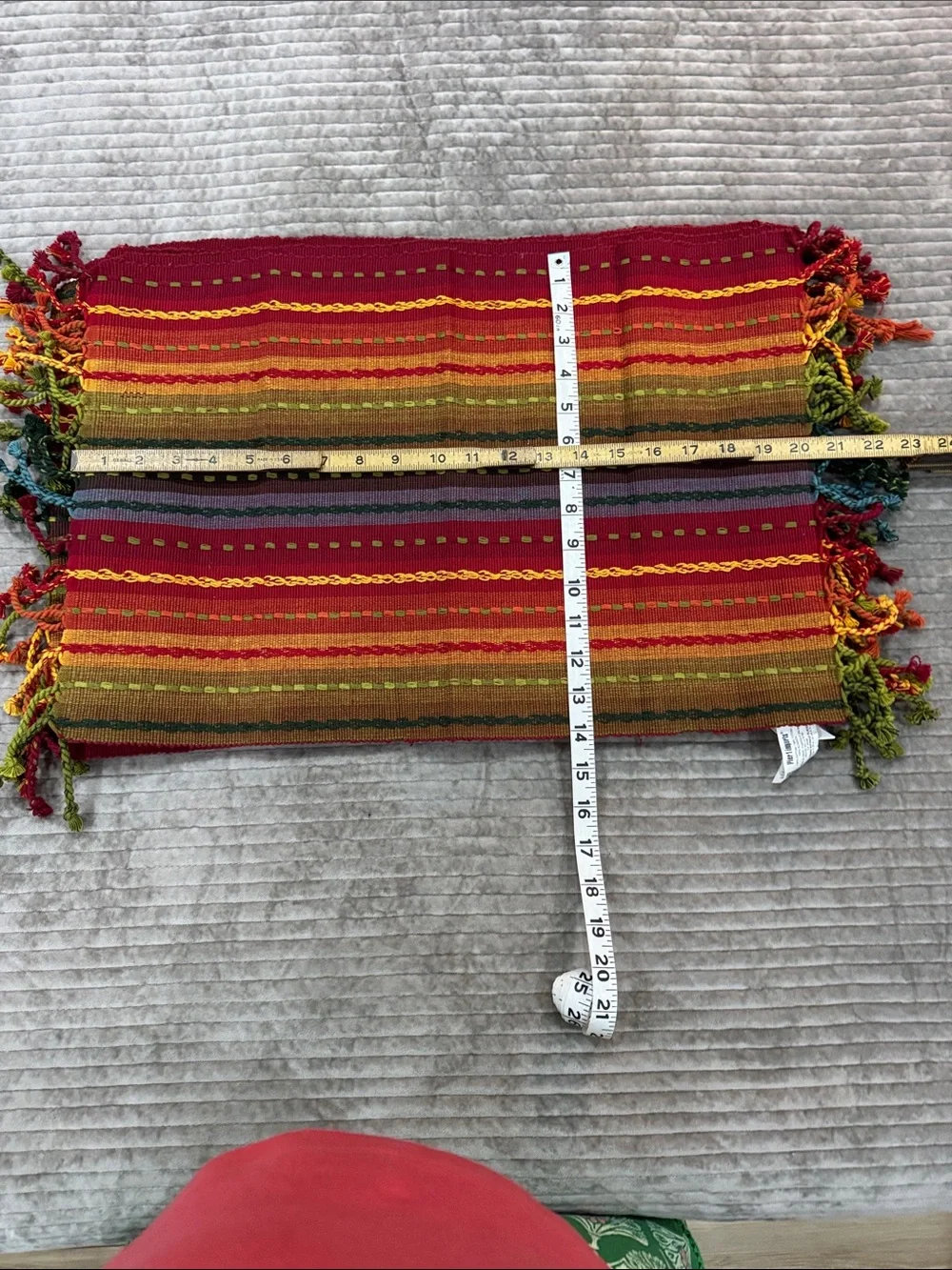 Colorful Striped Handwoven Placemats - Pier 1 set of 6